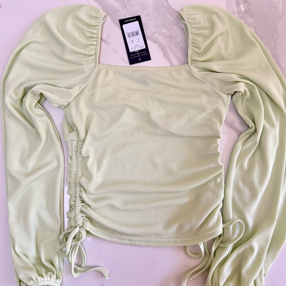 NWT - Asos Ribbed Off-Shoulder Top - Picture 2 of 4